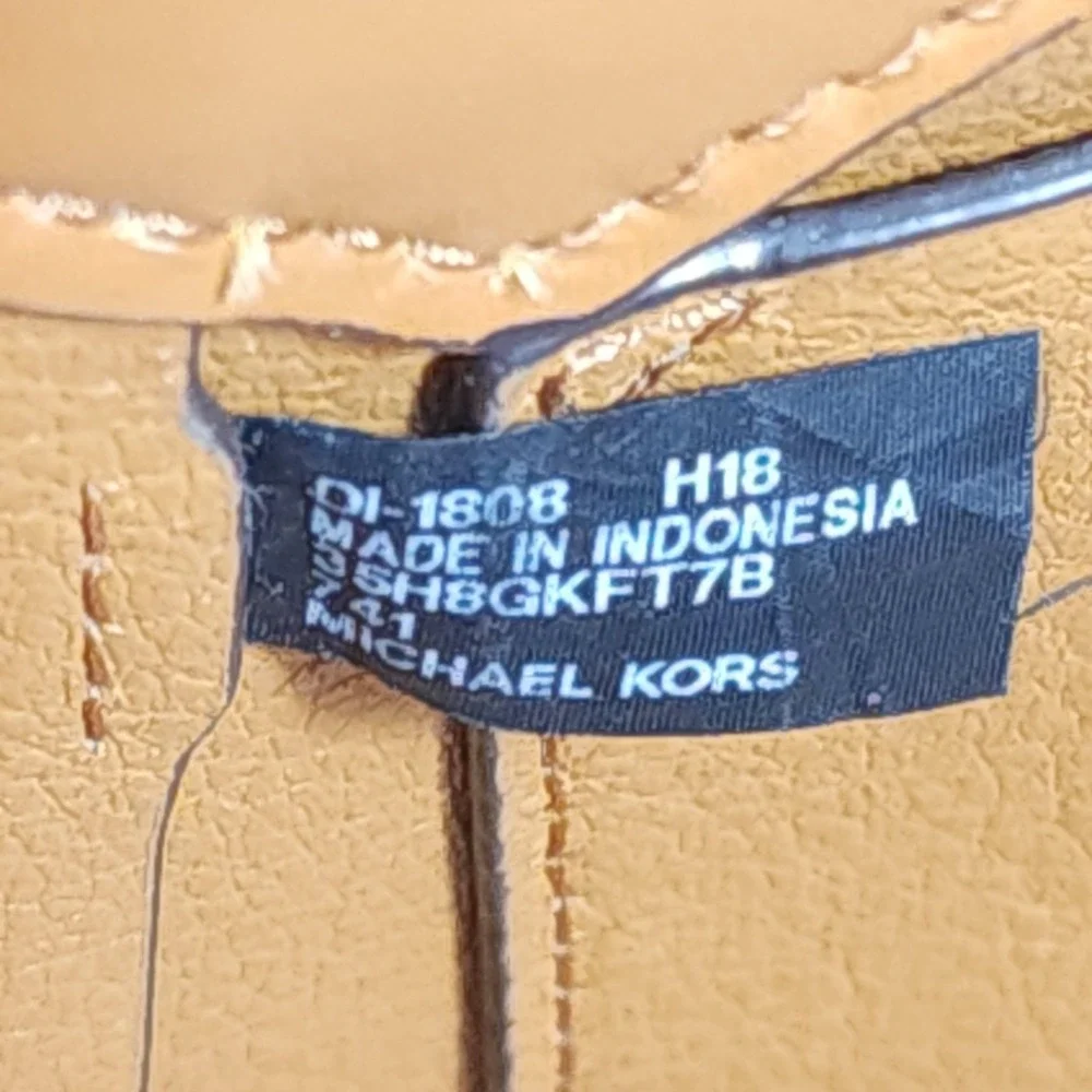 Michael‎ Kors Women Shoulder Tote Bag Purse Handbag Brown Cream Design MK
